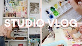 Artist Studio Vlog | A Month in the Life of a Full-Time Freelance Illustrator