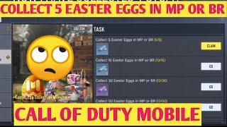 COLLECT 5 EASTER EGGS IN MP OR BR EASTER EGG COLLECTION MILESTONE AND RANK CALL OF DUTY MOBILE COD