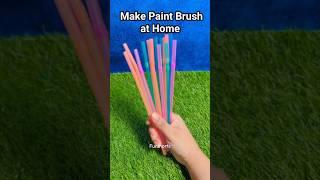 Make Paint Brush at Home |straw hack #shorts #bestoutofwaste #hacks #5minutecrafts #furshorts