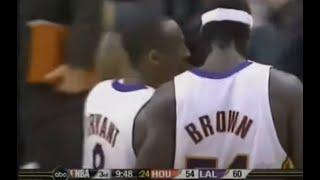 Kwame Brown Overpowers Yao Ming! Some Great Lob Dunks As Well (02.04.2006)