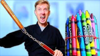 NINJA GADGETS vs BACK TO SCHOOL Supplies Challenge!