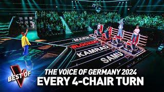 Every Incredible 4-CHAIR TURN on The Voice of Germany 2024