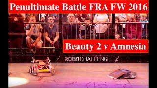 FRA FW Penultimate - Beauty 2 v Amnesia - RC Fighting Robot Wars - 2016 International Championships