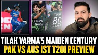 Tilak Verma's century takes India to 219, is it enough on this pitch? | PAK vs AUS 1st T20I