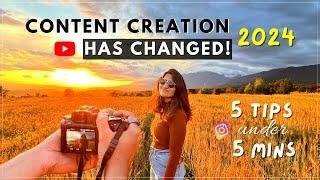 Want to Become an Influencer in 2024? Watch THIS first! Content Creation Guide- 5 Tips under 5 mins