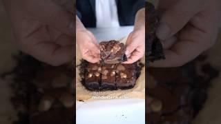 Saftige Schoko Haselnuss Brownies  - Einfache Rezept