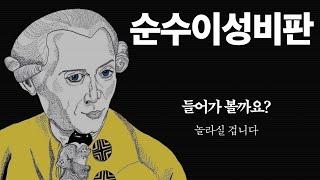 순수이성비판, 이해되실 거예요