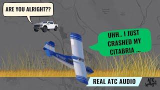 Uh.. I Just Crashed My Citabria: ATC Audio Captures Pilot's Disappointment