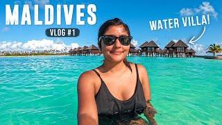 MALDIVES TRAVEL VLOG: Snorkeling, Dolphin Cruise, Water Villa Tour & More! ️️ | Ep 1