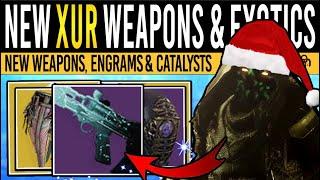 Destiny 2: XUR'S EXOTIC LOOT & NEW WEAPONS! Catalysts, Exotics, Engrams & Armor (27th Dec)