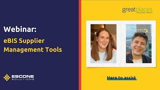 eBIS Supplier Management Tools Webinar