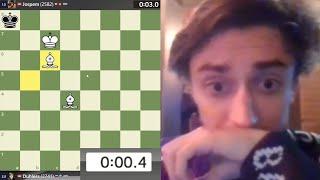 Dubov Delivers Bishop Pair Checkmate with 0.4 Seconds Left