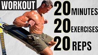 Total Gym 20 Minute Total Body Workout 20 Exercises x 20 Reps