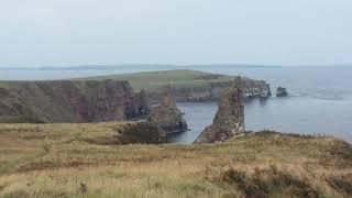 Our first view of John O’Groats from Crogodale Hill...the end is in sight