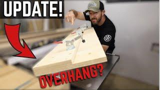 Jointer Sled Overhang Answers! / Jointer jig update