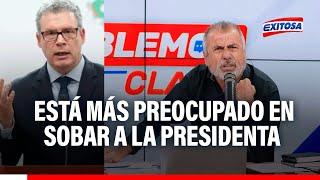 Nicolás Lúcar arremete contra Morgan Quero por crisis de infraestructura en sector educación