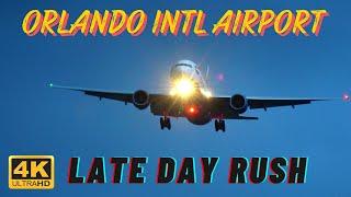 #4K LATE DAY RUSH | ORLANDO INT'L AIRPORT | 8/23/24 #aviation #new #plane #best #popular #airport