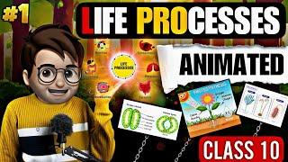 Life Processes Science Biology class10 / Animated / Nutrition in Plants & Animals / Ncert Part-1