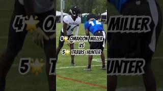 4Omarion Miller vs 5Travis Hunter  #deionsanders