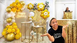 Como hacer un Arco de Globos e instalarlo sobre Tela ShimmerDecoración para Cumpleaños