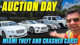 Hunting Down Stolen Crashed and Flood Damage Vehicles at The Miami Copart Salvage Auction