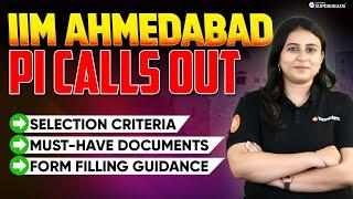 IIM Ahmedabad PI Calls OUT | Step-by-Step PI Form Filling, Essential Documents & Selection Criteria