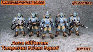 Joytoy Warhammer 40K,Astra Militarum Tempestus Scions Squad 55th Kappic Eagles,1/18 figure