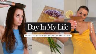 DAY IN MY LIFE: Behind The Scenes Of My TikToks & NEW Dyson Airwrap First Impressions