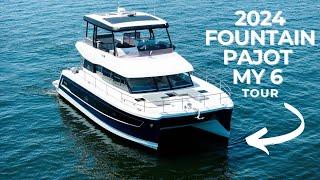 Tour a 2024 Fountaine Pajot MY6 Catamaran | Fort Lauderdale Boat Show