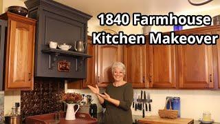 DIY 1840 Farmhouse Kitchen Redesign | Adding Vintage Charm on a Budget