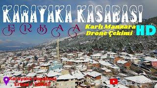 Karayaka Kasabası / ERBAA / TOKAT / Karlı Manzara - Drone Çekimi / 12.3.22