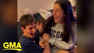 High school senior's reaction to college acceptance goes viral l GMA