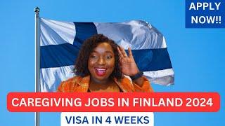 CAREGIVING IN FINLAND WITH  FREE VISA SPONSORSHIP 2024|MOVE WITH FAMILY|APPLY NOW