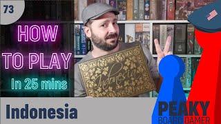 How to play Indonesia board game - Full teach - Peaky Boardgamer