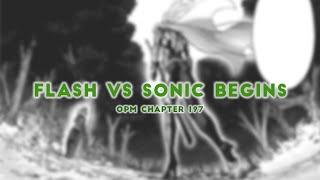 Sonic VS Flashy Flash Begins | One Punch Man Chapter 197 | #onepunchman #opm #flashyflash #sonic