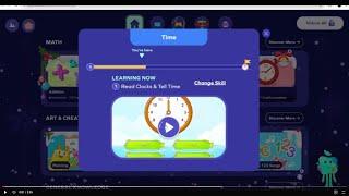 KIDS LEARNING - SPLASH LEARN - Time - Read Clocks and Tell Time- Reading Time in Words