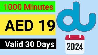 du 1000 local minutes 19 AED | du local call packages monthly | du local Minutes offer 2024