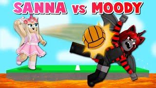 SANNA vs MOODY Epic Mini Games! | Roblox