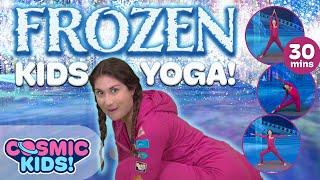 Frozen ️ | A Cosmic Kids Yoga Adventure! Frozen Videos for Kids