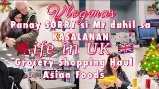 LIFE IN UK |Vlogmas GROCERY  HAUL| WINDOW SHOPPING| HEARING TEST ni Mr.| FILIPINO BRITISH COUPLE