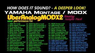 Uber Analog MODX2 Deeper Look Yamaha Montage Analog Synthesizer Sample Pack