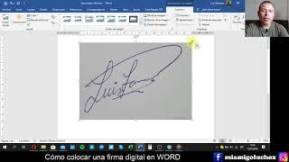 Añadir una firma digital en WORD