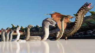 Giant Snake & Jörmungandr Size Comparison.