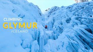 Glymur Waterfall via Þrymur WI5 - Icelandic Winter Climbing | February 2022