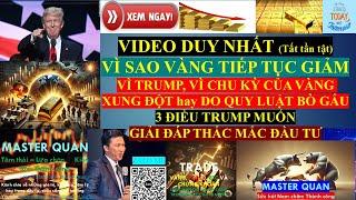 Vàng tiếp tục giảm (Vì Trump, chu kỳ, xung đột, quy luật)3/12-20/1/2025 #gold #giavanghomnay #trump