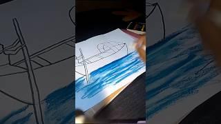 How To Boat Drawing  Nauka Art #youtubeshorts #trendingshorts #digitelart #shortfeed #drawing