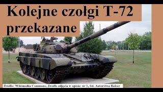 Kolejne 60 czołgów T-72 przekazane