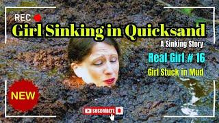 Girl Sinking in Quicksand || Girl in Mud #survival #adventure #quicksand