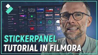 Stickerpanel Tutorial in Filmora | Wondershare Filmora Tutorial