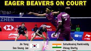 EAGER BEAVERS ON COURT | Jin Yong/Seo Seung Jae VS Satwiksairaj Rankireddy/Chirag Shetty